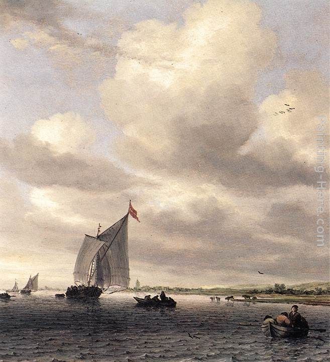 Salomon van Ruysdael Seascape